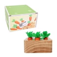 thumbnail image 2 of Juguete para tirar de rábanos juego de zanahoria insertada juguete educativo duradero juego de zanahoria insertada de madera finamente pulida para niños ANGGREK Otros, 2 of 8