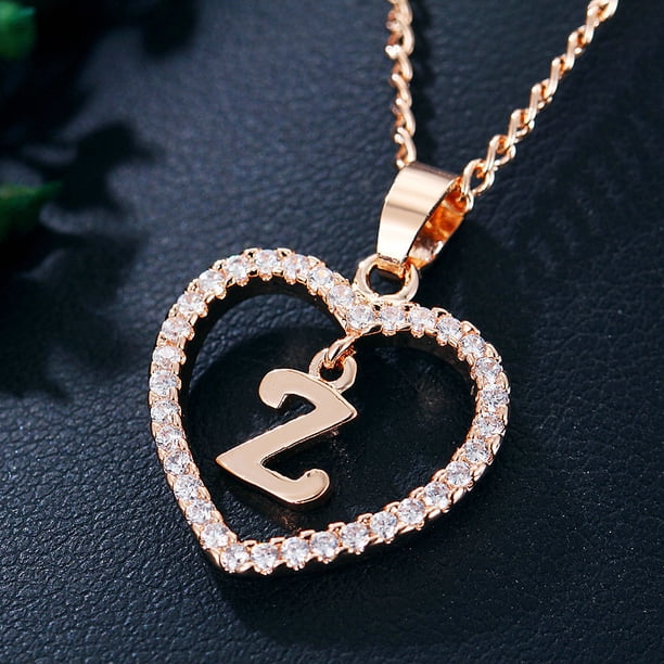 XWSHYW Collares Colgantes Moda Mujer Regalo 26 Letras Inglesas Nombre Cadena Colgante Collares Joyería