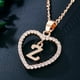 thumbnail image 1 of XWSHYW Collares Colgantes Moda Mujer Regalo 26 Letras Inglesas Nombre Cadena Colgante Collares Joyería, 1 of 2