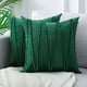 thumbnail image 3 of Funda de almohada decorativa de terciopelo a rayas de 2 piezas, fundas de cojín sólidas suaves para cama, sofá, coche, sala de estar, funda de almohada cuadrada (45*45cm) Zhivalor 2034648-3, 3 of 4