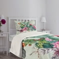 thumbnail image 3 of Ambesonne Cactus Quilted Bedspread Set 2 Pcs, Thorny Boho Blossoms, Twin Size, Multicolor, 3 of 5