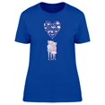 thumbnail image 1 of Romantic Animal Couple Heart Tee Women's -Image by Shutterstock, 1 of 1