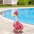 thumbnail image 5 of Orangide Winter Lanai Goose Statue with Bathrobe, Cement Outdoor Decoration for Porch, Garden, Lawn, Seasonal Holiday Decor, Yard Art, Weather Resistant, 5 of 6