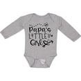 thumbnail image 3 of Inktastic Papa's Little Girl with Hearts Flower and Butterfly Girls Long Sleeve Baby Bodysuit, 3 of 5
