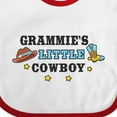 thumbnail image 4 of Inktastic Grammies Little Cowboy with Cowboy Hat and Boots Boys Baby Bib, 4 of 4