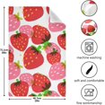 thumbnail image 3 of Kitchen Dish Towels, Cute Cartoon Strawberries Kitchen Towels Set of 6 Super Soft Absorbent Dish Towels Set Microfiber Polyester Kitchen Dish Cloths Decorative Tea Towels, 28"x18", 3 of 7