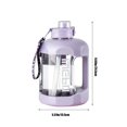 thumbnail image 3 of Hauiodp Water Jug with Flip-top Lid and Handle Strap, Bottle with 2-in-1 Straw Lid, Portable Large Capacity Water Bottle for Outdoor Sports Fitness Gym Hiking, 3 of 8