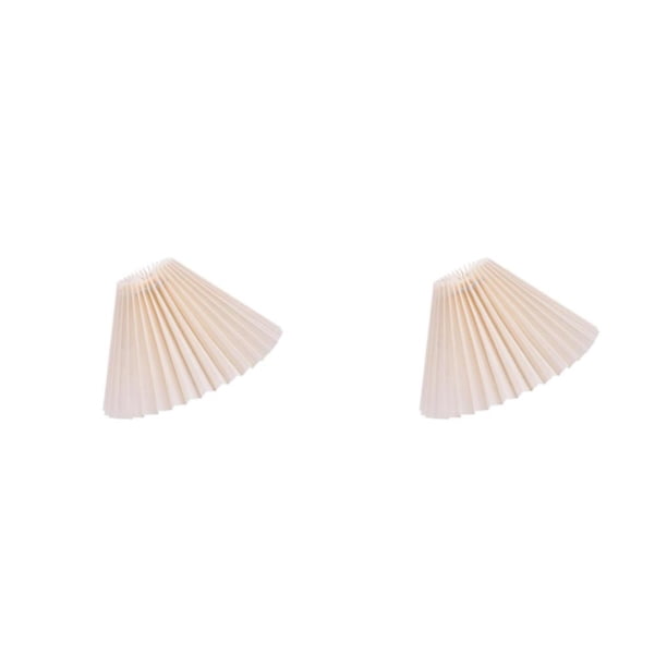 Pantalla de lámpara Ounissouiy moderna en forma de abanico A prueba de polvo Beige 28 cm