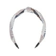 thumbnail image 4 of Unique Bargains 1 Pc Grace Star Pattern Wide Cross Knot Headbands for Women Coffee, 4 of 6