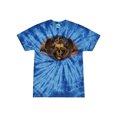 thumbnail image 1 of Wild Bobby, Gothic Skull and Dragon, Pop Culture, Tie-Dye Tees, Spiral Royal, Large, 1 of 3