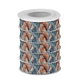 thumbnail image 2 of 5 Rolls Christmas Ribbon 1.5 inch Wide Decorative Ribbon for Gift Wrapping and Holiday Decorations Low-poly Geometric Background, 2 of 7