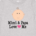 thumbnail image 4 of Inktastic Mimi and Papa Love Me Baby Girl Girls Baby T-Shirt, 4 of 5