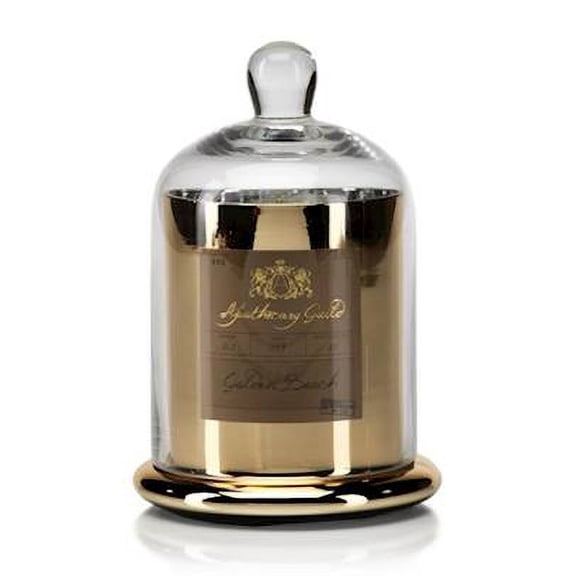 GOLDEN BEACH Zodax Apothecary Guild Scented 10 oz Jar Candle with Dome