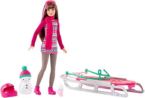 barbie with snowmobile
