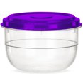 thumbnail image 5 of DecorRack 2.5 Quart Round Plastic Food Storage Container, 1 pack, 5 of 6