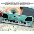 thumbnail image 4 of Electric Piano, Electronic Digital Piano Educational USB Musical Instrument 61 Key  for Children, 4 of 7