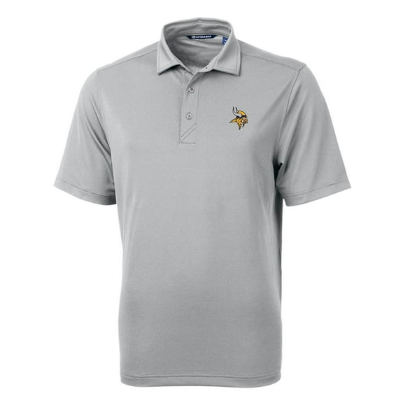 Men's Cutter & Buck Gray Minnesota Vikings Big & Tall Virtue Eco Pique Recycled Polo