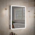 thumbnail image 4 of ANGELES HOME 24"x30" Medicine Cabinet with Lights, Bathroom Mirror Cabinet with 3X Magnification, Defogger, Dimmer, Outlets & USB, Medicine Cabinet Mirror with Memory Function, Right Side, 4 of 16