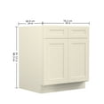 thumbnail image 5 of Living Room Cabinets 30"in W x 24"in D x 34.5"in H in Antique White Plywood Ready to Assemble Sink Base Cabinets with Shelf,Primary Living Space Cabinets, 5 of 6