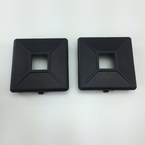 2 RV 4" RUBBER BUMPER PLUG END CAP COVER w/Tabs BLACK CAMPER TRAVEL