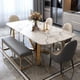 thumbnail image 3 of Light Luxury Dining Table Modern Minimalist Nordic Wall Rectangular Table Desk Center Salon Mesa De Jantar Home Furniture GM My Lux Decor Round, 3 of 16