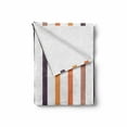 thumbnail image 2 of Abstract Soft Flannel Fleece Blanket, Vertical Stripes in Different Colors Continuing Pattern Simplicity, Cozy Plush for Indoor and Outdoor Use, 60" x 80", Pale Rust and Multicolor, by Ambesonne, 2 of 6