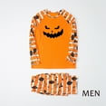 thumbnail image 3 of Matching Family Pajamas Sets Long Sleeve Halloween Pjs Striped Holiday Sleepwear Loungewear Set, 3 of 9