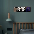 thumbnail image 6 of Christmas Gifts Liweisiy Led Large Digital Wall Clock Temperature Date Display Brightness Table Wall-Mounted Mirror Alarm Clock For Home Decor D5126 Blue Free Size, 6 of 9