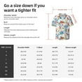 thumbnail image 5 of Goofa Stamp Printed Men's Casual Short-sleeved Shirt,Lightweight Breathable Button-down,Summer Casual men's top,Versatile Fashion shirt-4X-Large, 5 of 7