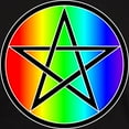 thumbnail image 3 of CafePress - Dark T Shirt Rainbow Pentacle Black - Men's Classic Graphic Cotton T-Shirt, 3 of 4