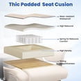 thumbnail image 6 of Hoffree Big and Tall Office Chair 450lbs, Executive Computer Desk Chair with Massage Ergonomic  Leather Chair with Footrest Reclining Desk Office Chair with Lumbar Support for Home Office, 6 of 9