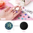 thumbnail image 2 of Uxcell 60 Pcs Rhinestone Flat Back Faux Druzy Crystal Diamonds Resin Embellishments Trims Beads for Jewelry Making Crafts, Azul Oscuro, 2 of 7