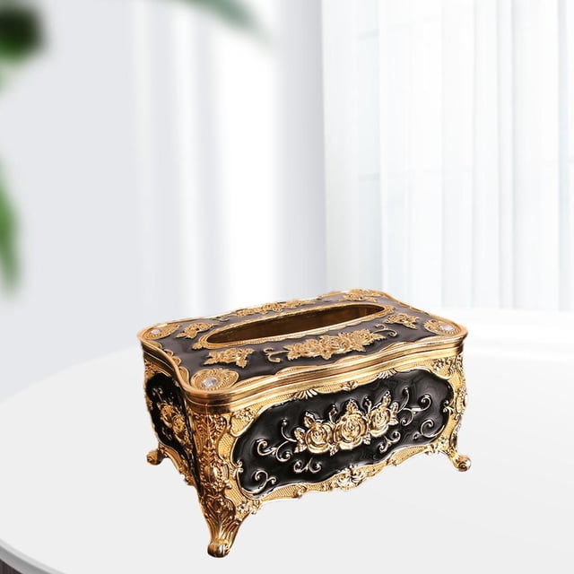 Soporte de caja de pañuelos de acrílico Caja de cubierta de tejido extraíble rústica Servilletero de vintage para sa de Hotel Restauran perfecl Sostenedor del tejido