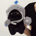 thumbnail image 5 of Wizlet Cat Knight Stuffed Plush,Creative Soft Black Cat Plush Adorable Stuff Toys, Black Cat Stuffed Animals Plush, Soft Cute Kids Toys for Home Kids Bedroom, 5 of 5