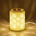 thumbnail image 5 of Lámpara De Aromaterapia De Pétalos De Cerámica Lámpara De Aroma Eléctrica Fusor De Cera Luz De Noche De Aroma Esencial seitruly HA025331-09, 5 of 5