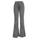 thumbnail image 4 of Pantalones acampanados de color liso y cintura media para mujer - Pantalones informales de pana con bolsillos prácticos - Lavables a máquina, talla real - Todas las estaciones S-XXL, 4 of 5