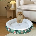 thumbnail image 6 of Hxlamzoo Christmas Cute Cat & Dog Bed - Warm Removable Pet Nest with COTTO N Material, Soft Plaid Design for Small to Large Pets, 6 of 6