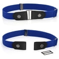 thumbnail image 2 of IQOGKRN Women's Invisible Elastic Waist Belt Adjustable Buckle-Free Stretch Sash for Jeans Dresses Pants Blue2 One Size, 2 of 2