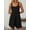 Black, variant on Outdoor Trendy Jumpsuits for Women Sleeveless Suspender Wide Leg Overall Shorts Solid Casual Summer Rompers for Beach