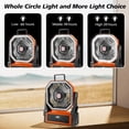 thumbnail image 5 of Henotian Camping Fan,Portable Fan for Travel, 20000mAh Rechargeable Desk fan, Battery Operated Fan with Hanging Hook for Tent,Office,Travel,Fishing,Picnic, 5 of 9