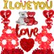 thumbnail image 4 of Kit de decoración de globos para el día de San Valentín con pétalos de rosa de seda roja, 4 of 5