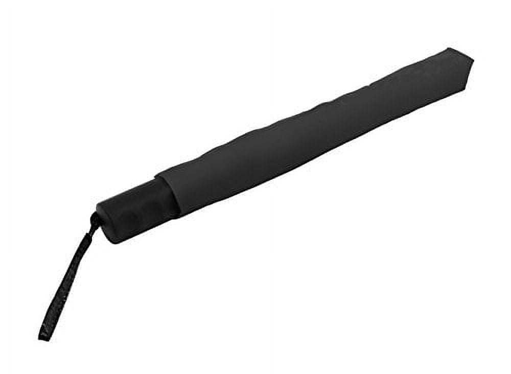 The Spectrum Popular Style 42" Automatic Open Windproof Travel Umbrella for Rain, Wind & Sun, Sturdy Lightweight Small Portable Folding Umbrella for Men and Women, Black