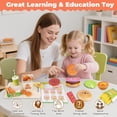 thumbnail image 5 of Montessori Toys Pretend Play Food Set for 3 4 5 Year Old, Wooden Fast Food Play Kitchen with Hamburger, Fries, Egg Tart, Popcorn Chicken, Drumsticks, Cola, Christmas Birthday Gifts Kids Boys Girls, 5 of 8