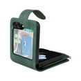 thumbnail image 4 of Z Flip 5 Case, Dteck for Samsung Z Flip 5 Case Wallet with Card Holder Zipper Pocket with Crossbody Adjustable Strap Soft PU Leather Protective Case Cover for Samsung Galaxy Z Flip5 5G,
Green, 4 of 10