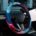 thumbnail image 6 of Flamingo 14.5 Inch Printing PVC Leather Steering Wheel Cover Car Wheel Covers Auto Accessories, 6 of 6