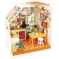 thumbnail image 1 of ROKR Dollhouse DIY Miniature Kit with Furniture, 1:24 Scale Model House Kit, Best Gift for Her - Jason's Kitchen, 1 of 6