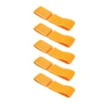 thumbnail image 2 of Juego de 5 bandas elásticas de color naranja brillante para niños y adultos, perfectas para cumpleaños, carnavales, días de campo y diversión al aire libre. Juego de bandas de carrera de 3, 2 of 8