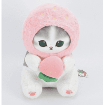Mofusand Costume Cat Doll Soft Stuffed Plush Strawberry Cat 7.87" Pillow Cute Gift