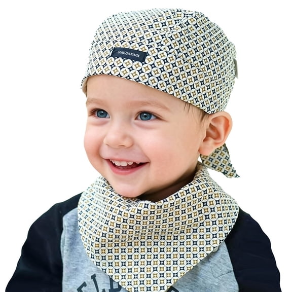 Kids Hat Handsome and Cute Copper Pirate Hat Cotton Set Single Hat for Boy and Girl 0-3 Year old