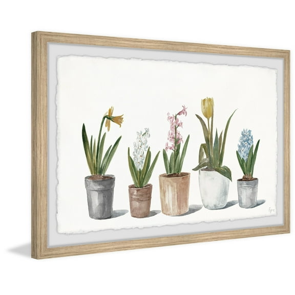 Marmont Hill Inc. 'We Are Like Flowers' Framed Painting Print 36 x 24